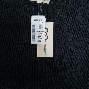 Clothing obsessed Company (black net  sweater) NWT size 2x